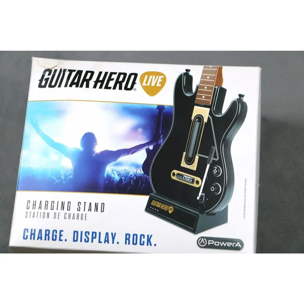 Guitar Hero Live Charging Stand PowerA Battery Pack Controller Display Rock Band
